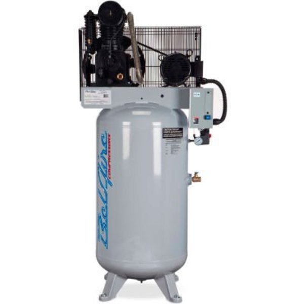 Quincy Compressor Belaire 418VL, 7.5 HP, Two-Stage Compressor, 80 Gallon, Vertical, 175 PSI, 23 CFM, 1-Phase 208-230V 8090253165
